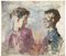 Dimitri Godycki Cwirko, Two Portraits, Oil Painting, 1958, Image 1