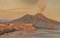 Inconnu, Vue Ancienne de la Baie de Naples, Peinture à l'Huile, 19ème Siècle 2