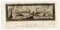 Vincenzo Aloja, Ancient Roman Fresco/Naval Battle, Original Etching, 18th Century 1