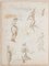 Unknown, Studies with Landscape, Ink and Pencil on Paper, Early 1800s 1