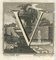 Luigi Vanvitelli, Letra del alfabeto V, Grabado, siglo XVIII, Imagen 1