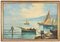 Desconocido, Barcos en el golfo de Nápoles, Pintura al óleo, Mediados del siglo XX, Imagen 1
