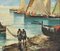 Desconocido, Barcos en el golfo de Nápoles, Pintura al óleo, Mediados del siglo XX, Imagen 3