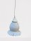Vintage Tulip Ceiling Lamp in White Curly Opaline, 1950s, Image 3