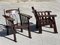 Brutalist Chairs in Mahogany, 1950s, Set of 2, Image 4