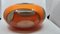 Lampe OVNI Space Age en Verre Acrylique Orange attribuée à Luigi Colani, 1970s 1