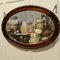 Specchio ovale edoardiano in legno di noce intagliato, fine XIX secolo, Immagine 7