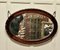 Großer ovaler edwardianischer Spiegel aus geschnitztem Nussholz, 1890er 3
