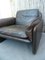 Armchair in Brown Leather with White Seams from de Sede, Image 9
