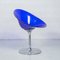 Eros Swivel Blue Chair by Philippe Starck for Kartell, 1990s 1