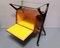 Italian Bar Cart with Canary Yellow Interior, 1950s 4