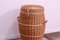 Vintage Czechoslovakiam Wicker Laundry Basket, 1970s 4