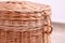 Vintage Czechoslovakiam Wicker Laundry Basket, 1970s 5