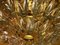 Italian Gold-Plated Brass and Crystal Chandelier from Stilkronen, 1970s, Image 6