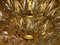 Lampadario in ottone placcato oro e cristallo di Stilkronen, Italia, anni '70, Immagine 6