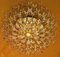 Italian Gold-Plated Brass and Crystal Chandelier from Stilkronen, 1970s 5