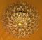 Lámpara de araña italiana de latón dorado y cristal de Stilkronen, años 70, Imagen 5