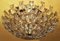 Italian Gold-Plated Brass and Crystal Chandelier from Stilkronen, 1970s 1