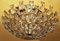 Italian Gold-Plated Brass and Crystal Chandelier from Stilkronen, 1970s, Image 1