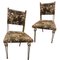 Französische Vintage Stühle mit Gestell aus Schmiedeeisen, 2er Set 1