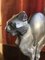 Lucien Alliot, Art Deco Sculpture of a Cat, 1925, Bronze on a Black Marble Base, Image 9