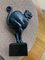 Lucien Alliot, Art Deco Sculpture of a Cat, 1925, Bronze on a Black Marble Base, Image 7