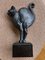 Lucien Alliot, Art Deco Skulptur einer Katze, 1925, Bronze auf schwarzem Marmorsockel 8
