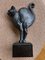 Lucien Alliot, Sculpture Art Déco d'un Chat, 1925, Bronze sur un Socle en Marbre Noir 8