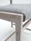 Set of Chairs in Whitened Oakwood & Kvadrat Fabric 13