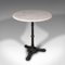 Vintage French Cafe Table in Marble and Cast Iron, 1950s 1