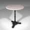 Vintage French Cafe Table in Marble and Cast Iron, 1950s, Image 1