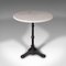 Vintage French Cafe Table in Marble and Cast Iron, 1950s 2