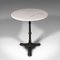 Vintage French Cafe Table in Marble and Cast Iron, 1950s 4