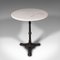 Vintage French Cafe Table in Marble and Cast Iron, 1950s, Image 4
