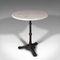 Vintage French Cafe Table in Marble and Cast Iron, 1950s 3