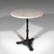 Vintage French Cafe Table in Marble and Cast Iron, 1950s, Image 3