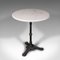 Vintage French Cafe Table in Marble and Cast Iron, 1950s, Image 5