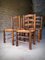 Brutalist Mulching Chairs attributed to George Robert, France, 1950s, Set of 4, Image 21