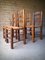 Brutalist Mulching Chairs attributed to George Robert, France, 1950s, Set of 4 20