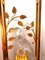 Parrot - Lámpara de mesa Bird con pantalla con adornos de vidrio y hojas doradas de Banci Firenze atribuida a Maison Bagues, años 70, Imagen 8