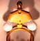 Parrot - Bird Tischlampe mit Lampenschirm mit Glasverzierungen und Blattvergoldung von Banci Firenze zugeschrieben Maison Bagues, 1970er 11