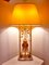 Lampada da tavolo Parrot con paralume in vetro e foglie attribuite alla Maison Bagues per Banci Firenze, anni '70, Immagine 2