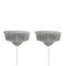 French Art Deco Frosted Glass Sconces, 1930s, Set of 2, Image 1