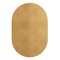 Tapis Oval Gold #11 Modern Minimal Oval Shape Hand-Tufted Rug by TAPIS Studio 1