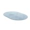 Tapis Oval Light Blue #12 Modern Minimal Oval Shape Touffeté à la Main par TAPIS Studio 2