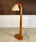 Large Sculptural Anthroposophical Wood and Parchment Arc Floor Lamp, Dornach, Germany, 1950s 15