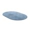 Tapis Oval Grey Blue #13 Modern Minimal Oval Shape Touffeté à la Main par TAPIS Studio 1