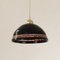 Vintage Suspension Lamp in Intense Black Murano Glass, 1980s, Image 5