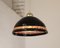 Vintage Suspension Lamp in Intense Black Murano Glass, 1980s 8