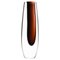 Ice Cream Vase in Brown by Vicke Lindstrand, 1960s 1